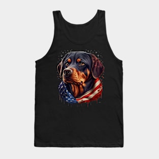 Rottweiler 4th of July Tank Top